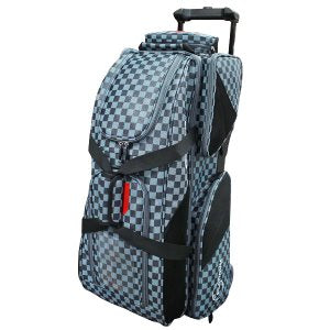 Turbo checkered 3 Ball Roller Bag / Black