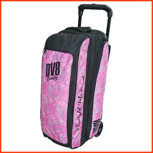 DV8 Freestyle 3 Ball Roller Bag USA / Pink Swirl