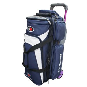 Lane Master Premium Saffiano 3 ball roller bag / Navy