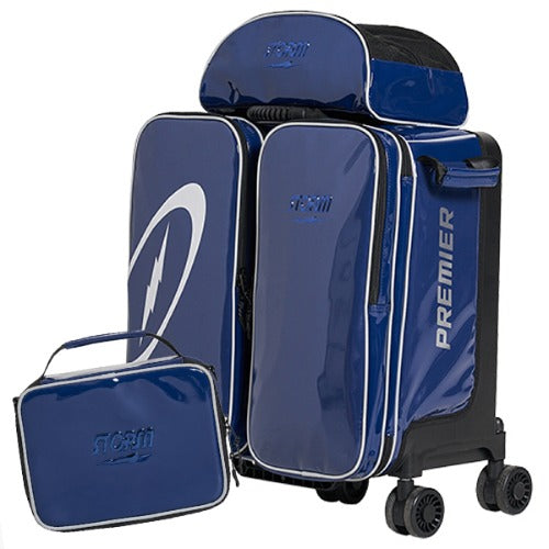 Storm 25 Premier 4 Ball Roller Bag - Carbon Blue