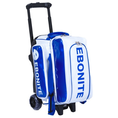 Perfect Enamel Two-Ball Roller Lacquer Bag  - Ebonite White/Blue