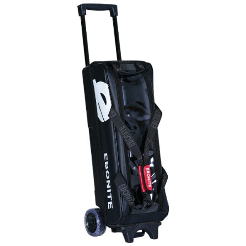 Ebonite 25 Three-Ball Tote Bag (Roller Bag Combo) - Matte Black