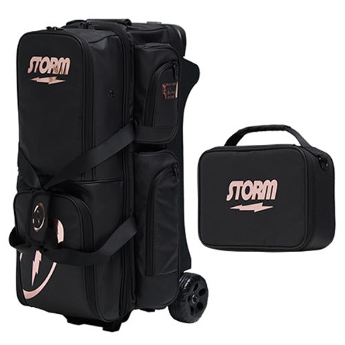 Storm 26 Rolling Thunder Three-Ball Roller Bag - Solid Black