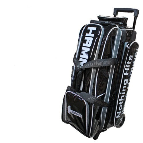 Hammer Luxury Slim Three-Ball Roller Bag - Black