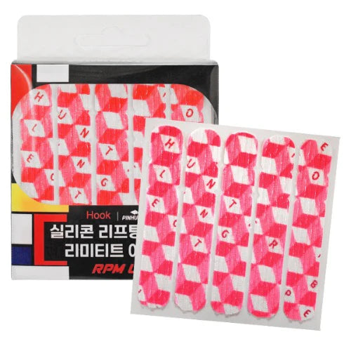 후크 RPM UP 실리콘 프리컷 테이프 1.3 cm (60개) / 3호 핑크