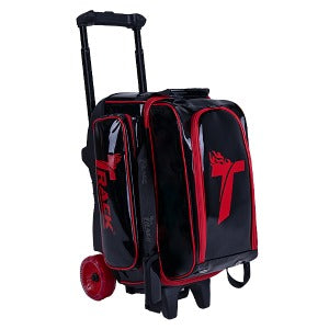 Perfect Enamel Two-Ball Roller Lacquer Bag - Track (Black/Red)