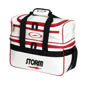 Storm Signature two ball totebag with Shoe Compartment White/Red