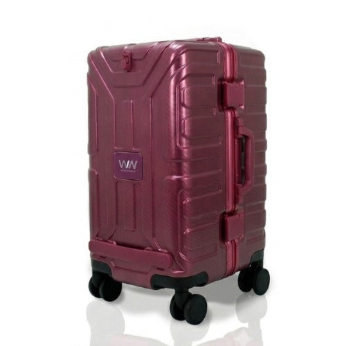 WIW Wide Hard Carrier Two-Ball Roller Bag - Red Wine