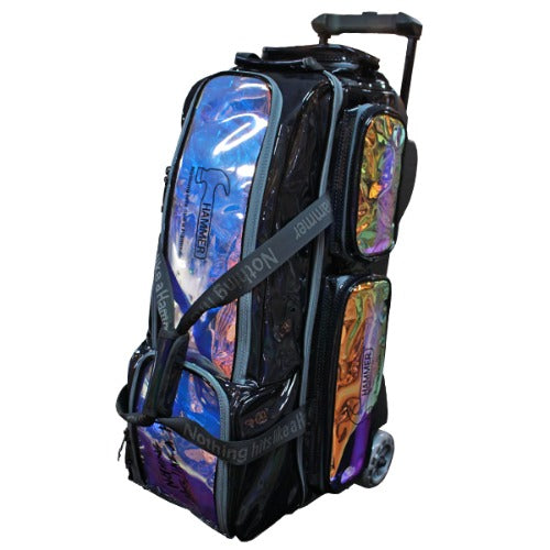 Hammer Rainbow Hologram Big  3 ball Roller Bag BLACK