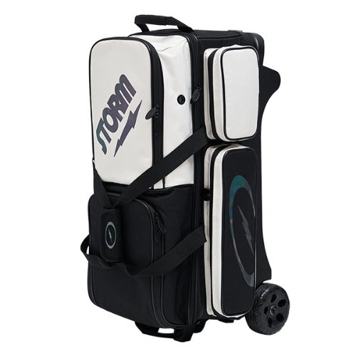 Storm 26 Bolt Three-Ball Roller Bag - Cream Black