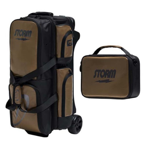 Storm 26 Rolling Thunder Metallic Edition Three-Ball Roller Bag - Bronze