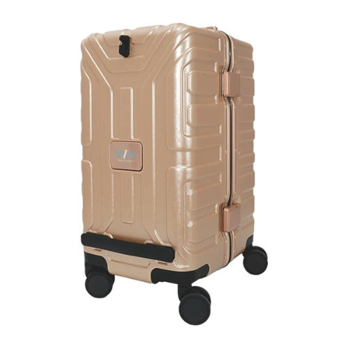WIW Hard Carrier Two-Ball Roller Bag - Gold