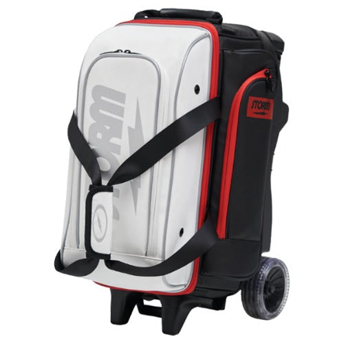 Storm 26 Rolling Thunder Two-Ball Roller Bag - White Racer