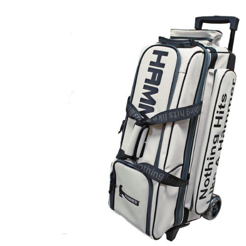Hammer Luxury Slim Three-Ball Roller Bag - White