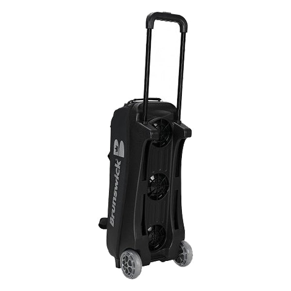 Brunswick Matte Slim Three-Ball Roller Bag (Tote Bag Combo) - Black